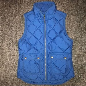 J. Crew Excursion Quilted Vest - Blue